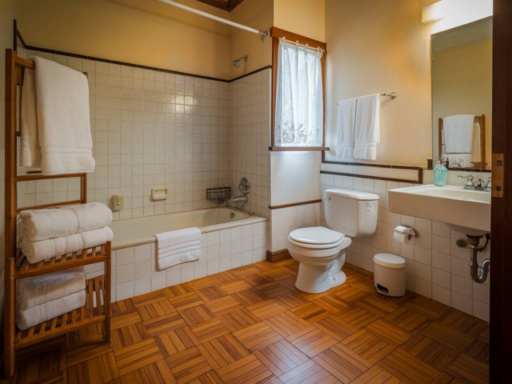 Déco salle de bain : le parquet en bambou, une option écologique et esthétique